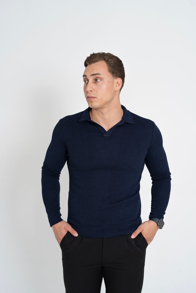 Knitted Longsleeve with Collar