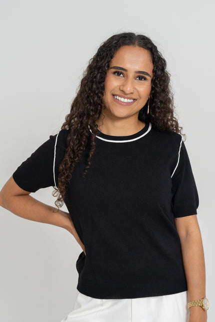 T-Shirt schwarz-weiß