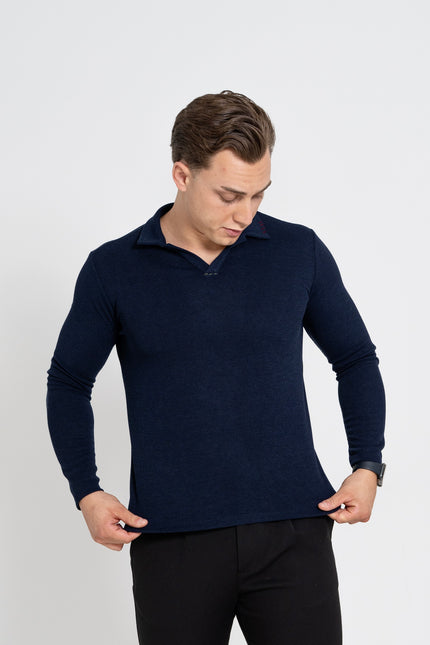Knitted Longsleeve with Collar