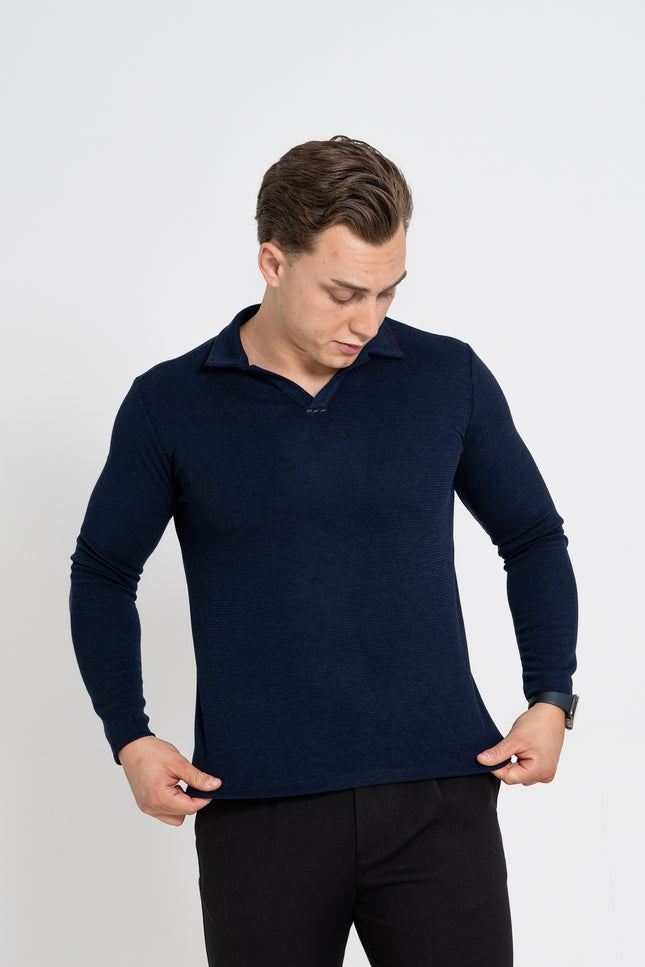 Knitted Longsleeve with Collar