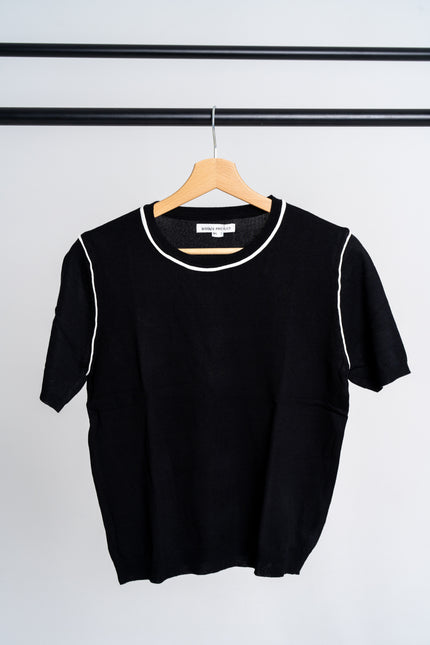 T-Shirt schwarz-weiß