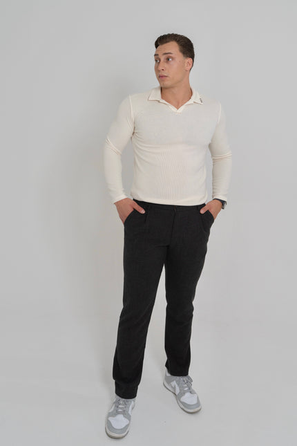 Knitted Longsleeve with Collar