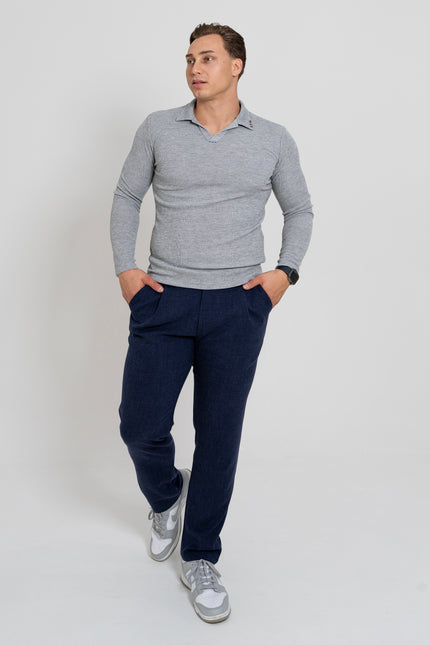 Knitted Longsleeve with Collar